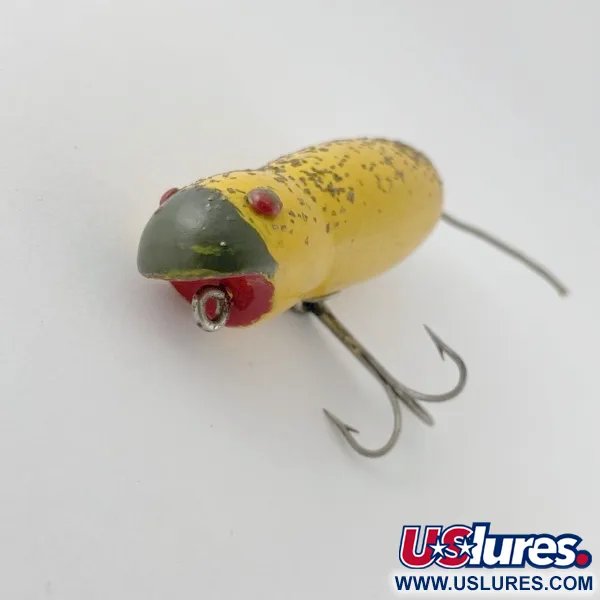 Vintage Horrocks-Ibbotson Vintage Horrocks Ibbotson HICO Mouse Tack Eye , 1/2oz yellow /metal eyes fishing lure #23623