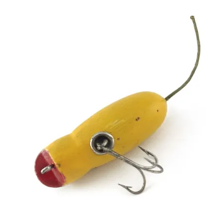 Vintage Horrocks-Ibbotson Vintage Horrocks Ibbotson HICO Mouse Tack Eye , 1/2oz yellow /metal eyes fishing lure #23623