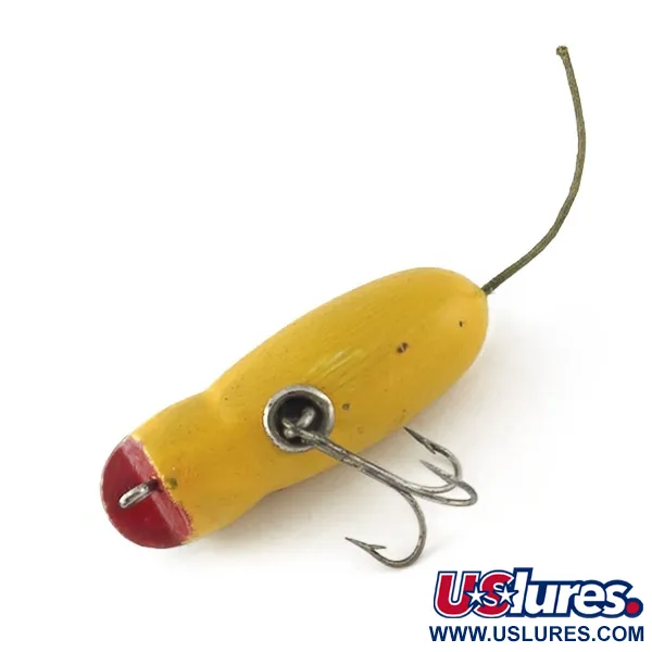 Vintage Horrocks-Ibbotson Vintage Horrocks Ibbotson HICO Mouse Tack Eye , 1/2oz yellow /metal eyes fishing lure #23623