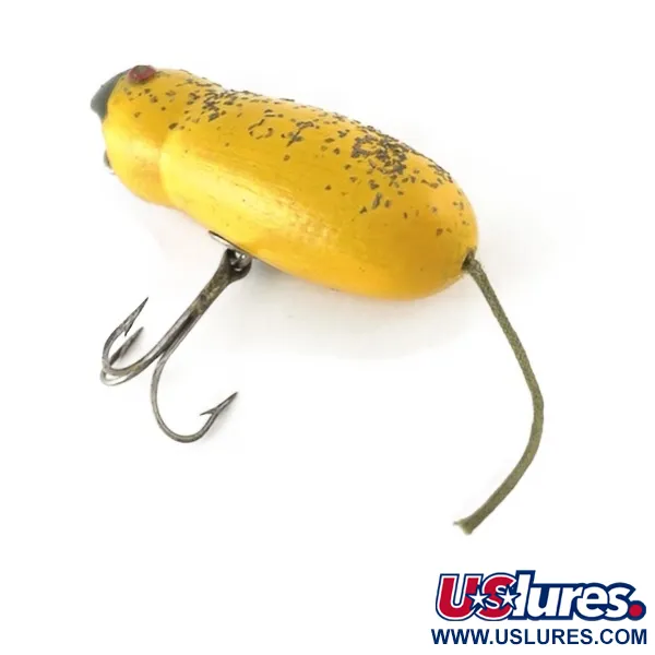 Vintage Horrocks-Ibbotson Vintage Horrocks Ibbotson HICO Mouse Tack Eye , 1/2oz yellow /metal eyes fishing lure #23623