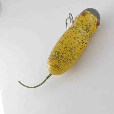 Vintage Horrocks-Ibbotson Vintage Horrocks Ibbotson HICO Mouse Tack Eye , 1/2oz yellow /metal eyes fishing lure #23623