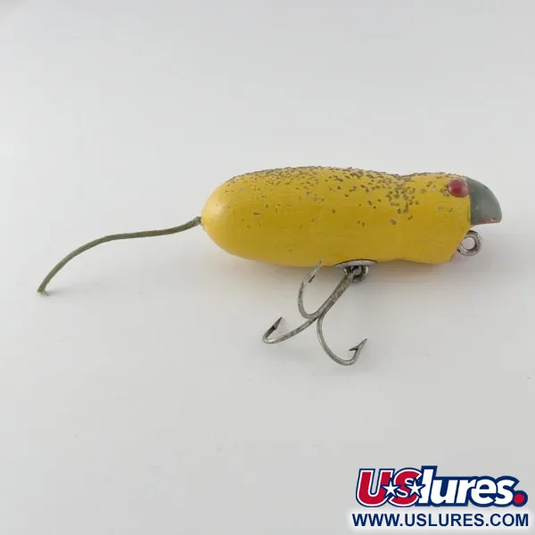 Vintage Horrocks-Ibbotson Vintage Horrocks Ibbotson HICO Mouse Tack Eye , 1/2oz yellow /metal eyes fishing lure #23623