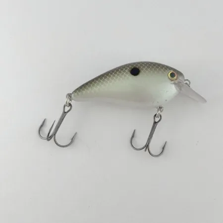 Vintage Strike King KVD 1.5 Silent square bill, 2/5oz Olive Sexy Shad fishing lure #23627