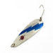 Vintage  Red Eye Lures Red Eye Evil Eye, 1/3oz nickel/blue/red eye fishing spoon #23628