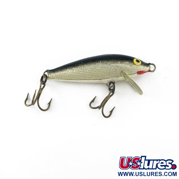 Vintage   Rapala Original Floater F5 (Finland) 1960s, 1/8oz S (Silver) fishing lure #23631