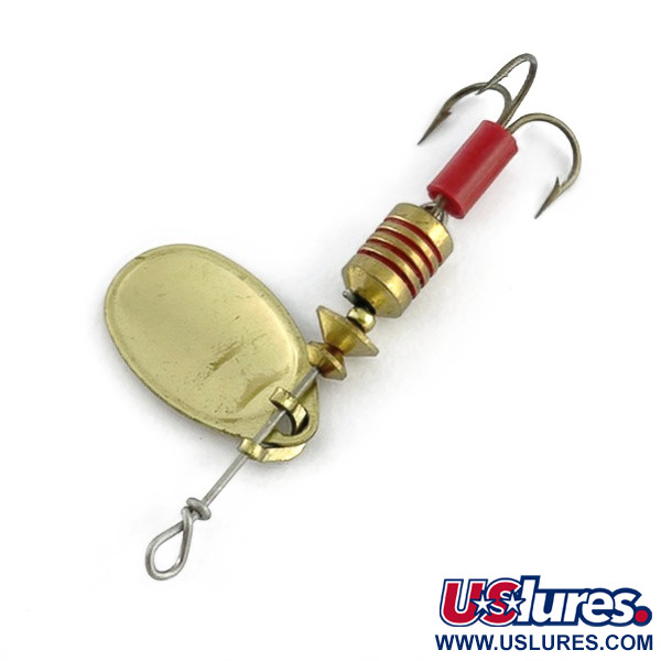 Vintage   Mepps Aglia 1, 1/8oz gold spinning lure #23635