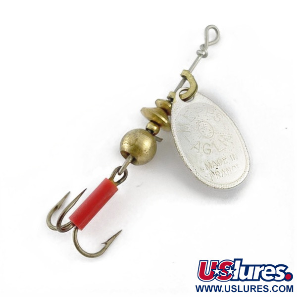 Vintage   Mepps Aglia 0, 3/32oz silver spinning lure #23636