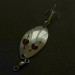 Vintage  Red Eye Lures Red eye Junior, 1/3oz nickel/red eyes fishing spoon #23639