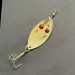 Vintage  Hofschneider Red eye Junior, 2/5oz nickel/red eyes fishing spoon #23640
