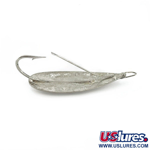 Vintage   Johnson Silver Minnow Weedless, 2/5oz nickel fishing spoon #23641