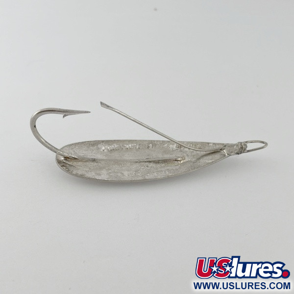 Vintage   Johnson Silver Minnow Weedless, 2/5oz nickel fishing spoon #23641