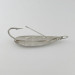 Vintage   Johnson Silver Minnow Weedless, 2/5oz nickel fishing spoon #23641