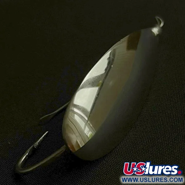 Vintage   Johnson Silver Minnow Weedless, 2/5oz nickel fishing spoon #23641