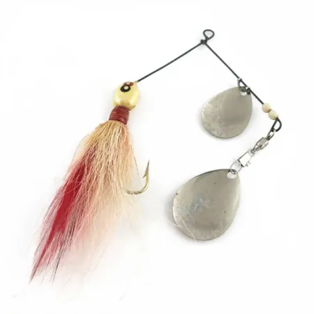 Vintage  GRASSL’S DOUBLE OO Spinnerbait, 1/2oz silver spinning lure #23653