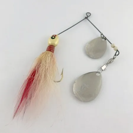 Vintage  GRASSL’S DOUBLE OO Spinnerbait, 1/2oz silver spinning lure #23653