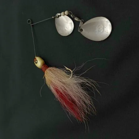 Vintage  GRASSL’S DOUBLE OO Spinnerbait, 1/2oz silver spinning lure #23653
