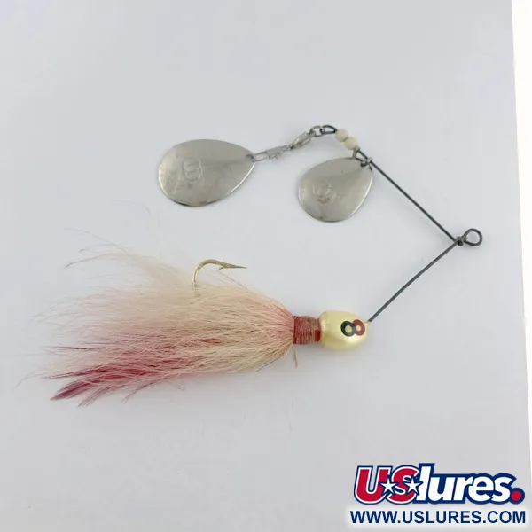 Vintage    GRASSL’S DOUBLE OO Spinnerbait, 1/2oz silver spinning lure #23653