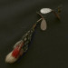 Vintage   Pflueger Tandem Spinner 1, 1/3oz nickel/red spinning lure #23655