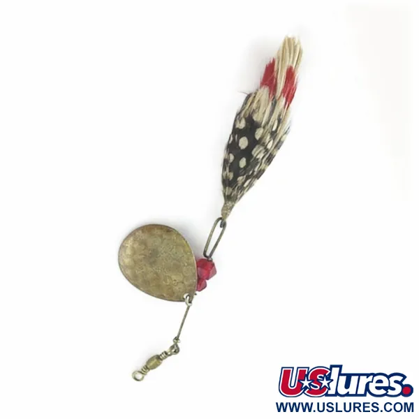 Vintage  Pflueger  Pfluerger Bear Valley 3, 1/4oz brass spinning lure #23656