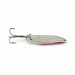 Vintage   Dura Pack Spoon, 3/16oz nickel/white/red fishing spoon #23659