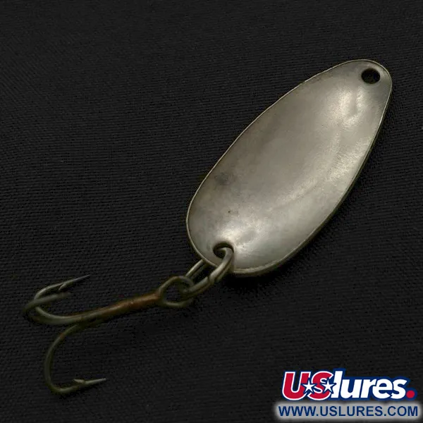 Vintage  Dura-Pak  Dura Pack Spoon, 3/16oz nickel/white/red fishing spoon #23659