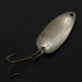 Vintage   Dura Pack Spoon, 3/16oz nickel/white/red fishing spoon #23659