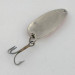 Vintage   Dura Pack Spoon, 3/16oz nickel/white/red fishing spoon #23659