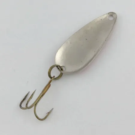 Vintage Kmart Spoon, 3/16oz nickel/red fishing spoon #23660