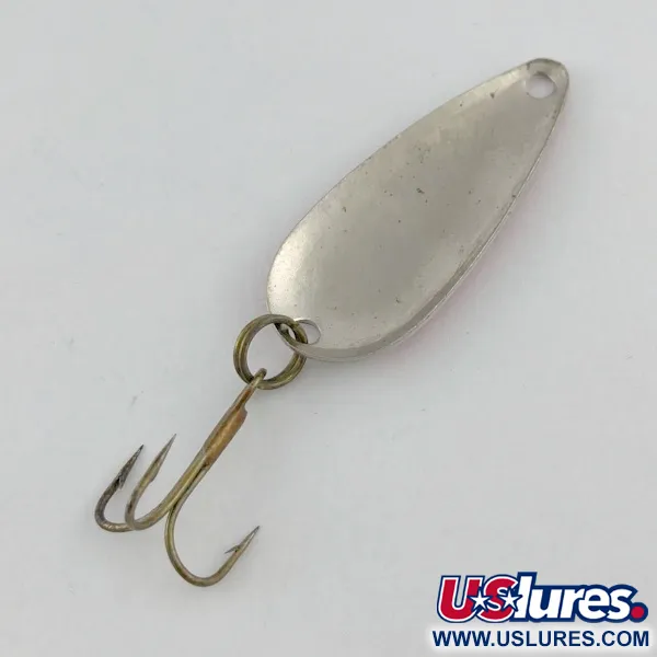 Vintage   Kmart Spoon, 3/16oz nickel/red fishing spoon #23660