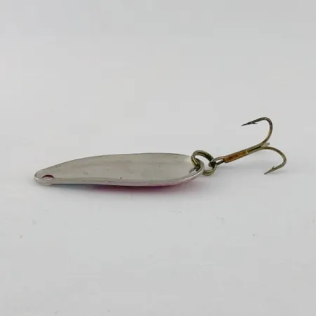 Vintage Kmart Spoon, 3/16oz nickel/red fishing spoon #23660
