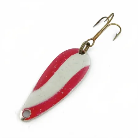 Vintage Kmart Spoon, 3/16oz nickel/red fishing spoon #23660