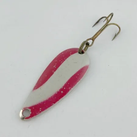 Vintage Kmart Spoon, 3/16oz nickel/red fishing spoon #23660