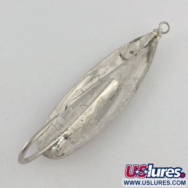 Vintage   Luhr Jensen Silver Spoon, 3/4oz nickel fishing spoon #23661