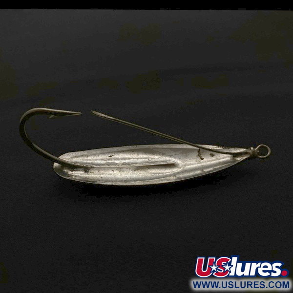 Vintage   Luhr Jensen Silver Spoon, 3/4oz nickel fishing spoon #23661