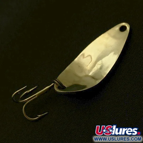 Vintage   Acme Little Cleo bubbles, 1/8oz gold fishing spoon #23662