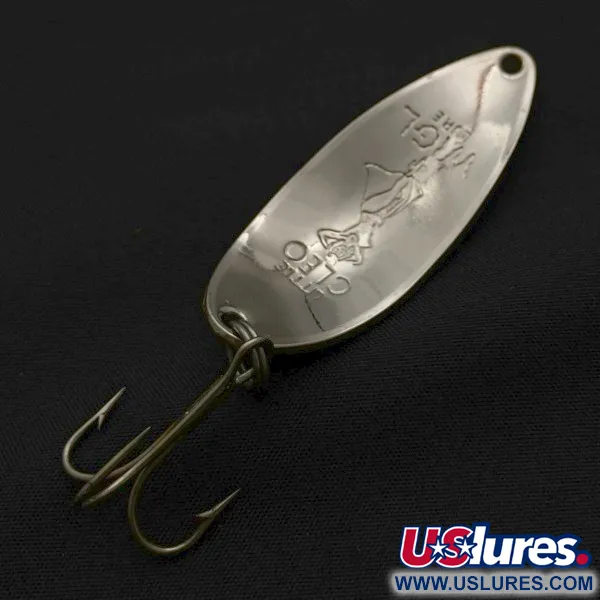 Vintage  Seneca Little Cleo (Hula Girl) , 1/2oz nickel/orange fishing spoon #23664