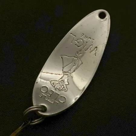 Vintage Seneca Little Cleo (Hula Girl) , 1/3oz nickel fishing spoon #23665
