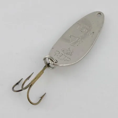 Vintage Seneca Little Cleo (Hula Girl) , 1/3oz nickel fishing spoon #23665