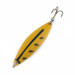 Vintage   Dura Pack Spoon, 3/16oz nickel/yellow/black fishing spoon #23666