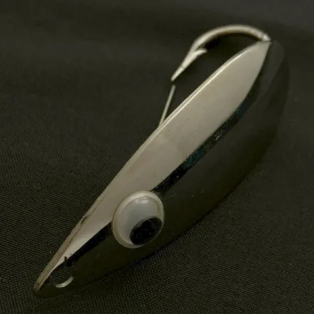 Vintage Atlantic Lures Celebrated Weedless, 3/4oz nickel fishing spoon #23667