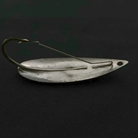 Vintage Atlantic Lures Celebrated Weedless, 3/4oz nickel fishing spoon #23667