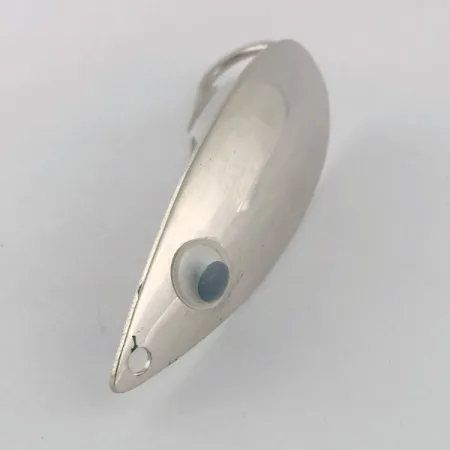 Vintage Atlantic Lures Celebrated Weedless, 3/4oz nickel fishing spoon #23667