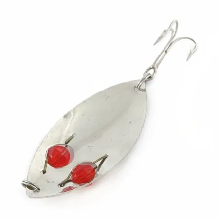 Vintage Kmart Kresge, 1/3oz nickel/green fishing spoon #23669