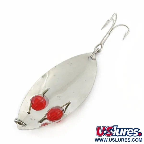 Vintage   Kmart Kresge, 1/3oz nickel/green fishing spoon #23669