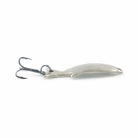 Vintage Atlantic Lures Golden Wobble-Fish, 3/16oz nickel fishing spoon #23671