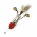 Vintage   Pflueger ZAM, 1/2oz nickel/red fishing spoon #23672