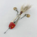 Vintage   Pflueger ZAM, 1/2oz nickel/red fishing spoon #23672