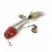 Vintage   Pflueger ZAM, 1/2oz nickel/red fishing spoon #23672