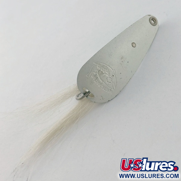 Vintage   Weedless Weezel bait Rex Spoon, 2/5oz pearl fishing spoon #23673