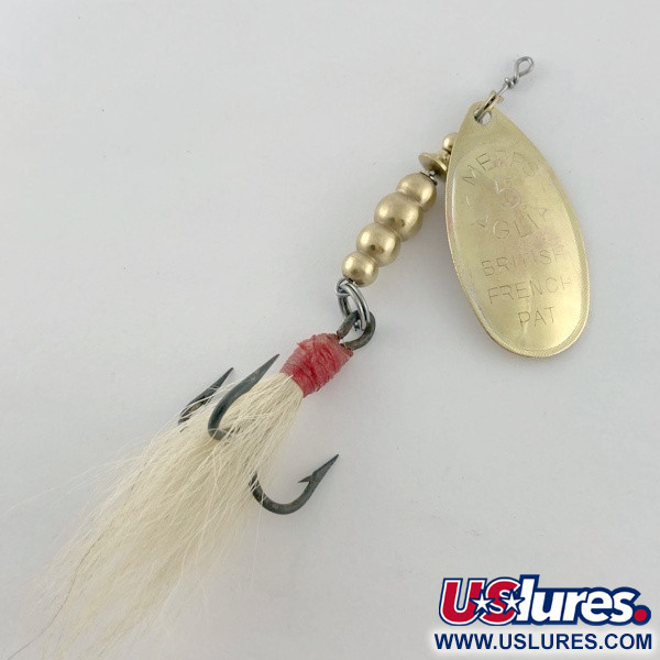 Vintage   Mepps Aglia 5 Dressed (1970S), 1/2oz gold spinning lure #23675